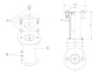 ancrage de fixation avec vis 43 mm par 2 piscine center 68782700