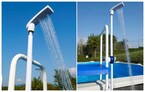 douche economique a clipser avec attache facile pour a chelle de pisci piscine center 1481296019