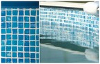 liner mosaique piscine hors sol ronde 350 x 132 cm 50 100 piscine center 1480605971