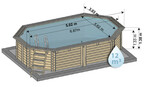 piscine bois woodfirst original octo allongee 502 x 303 x 120 cm liner bleu pale piscine center 1455641215