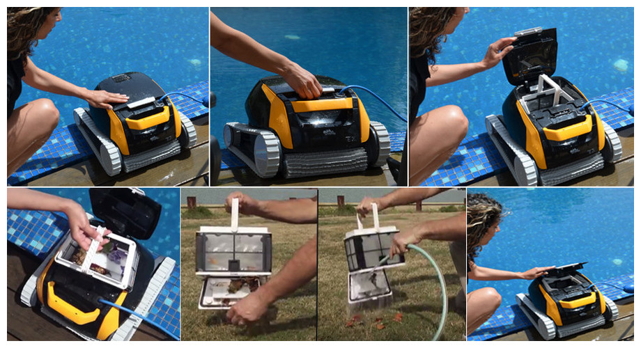 entretien du robot  de nettoyage de piscine Dolphin E25