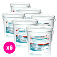 chlorilong ultimate7 galet 300 g bayrol 28 8 kg 6 seaux x 4 8 kg 44277