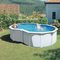 kit piscine hors sol en huit avec renforts en u 500 x 340 x 120 cm 6194