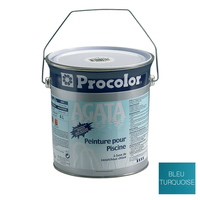 peinture bleu turquoise 2x4l 10kg soit 40m2 deux couches 6762