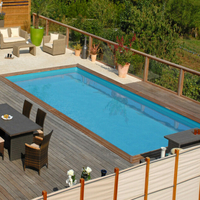 piscine bois gre mint rectangulaire 10 x 4 x 1 46 34396