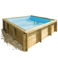 piscine bois tropic junior pour enfants 2 x 2 m 31518