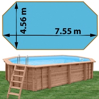 piscine bois woodfirst original octo allongee 755 x 456 x 146 cm liner bleu france 22458