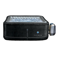 spa gonflable caiman carre noir 4 places 41242