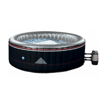 spa gonflable rond montana noir 4 places 41234