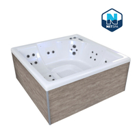 spa netspa square wave 2 netspa carre 5 places 216 x 216 x 85 cm 49069